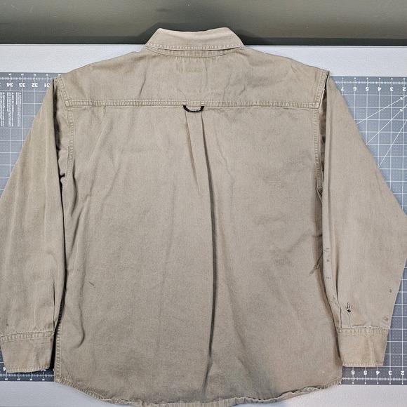 Remington Work Shirt Large Heavy Twill Grunge Biker Mechanic Utility Outdoor - Picture 6 of 14